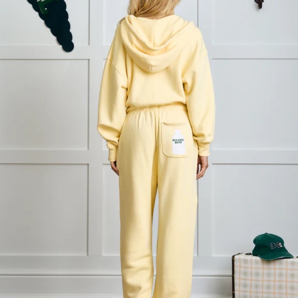 NWT Dairy Boy Milk Bottle sweatpants in Yellow - Picture 5 of 16